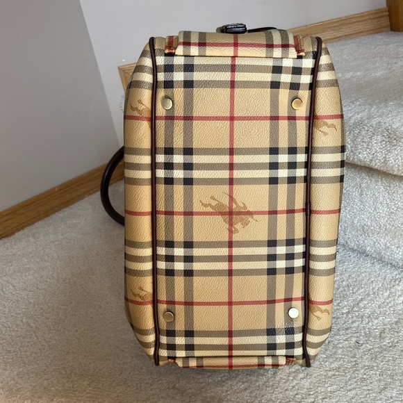 authentic burberry haymarket tote / shoulder bag - Picture 14 of 16